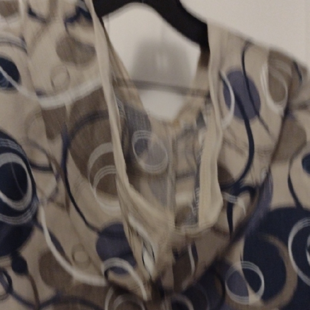 Me & Gee Linen Patterned Button-Up Light Jacket - Picture 7 of 7